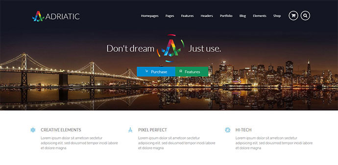 Adria | Responsives Mehrzweck-Theme
