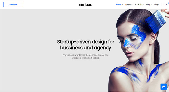 Nimbus - WordPress-Theme für moderne Unternehmen und Startups