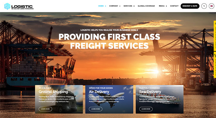 Logistik - WP-Theme für Transportunternehmen