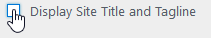 Afficher le titre et le slogan du site