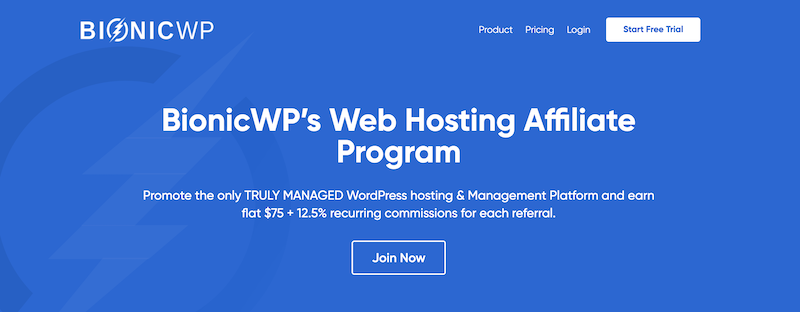 Programma di affiliazione di hosting BionicWP