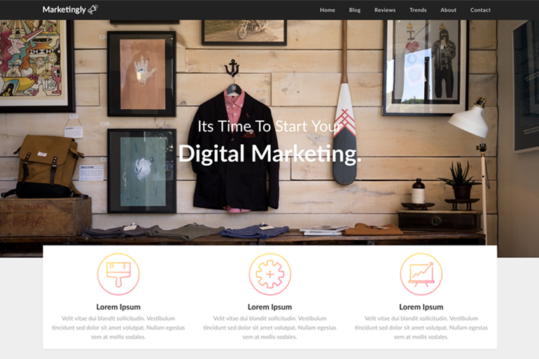 Marketingly WordPress 主題可以免費下載