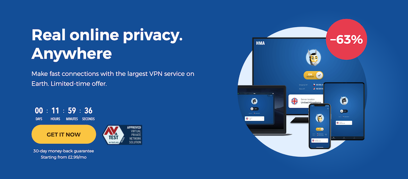Hidemyass - แอป VPN ที่ดีที่สุด