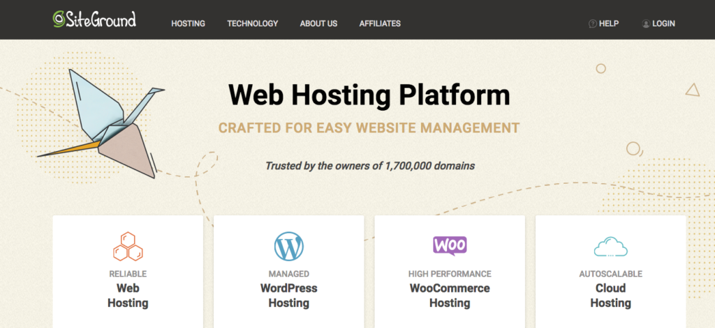Siteground 저렴한 WordPress 호스팅