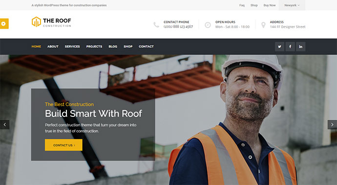 Dach - WP Construction, Baugewerbe