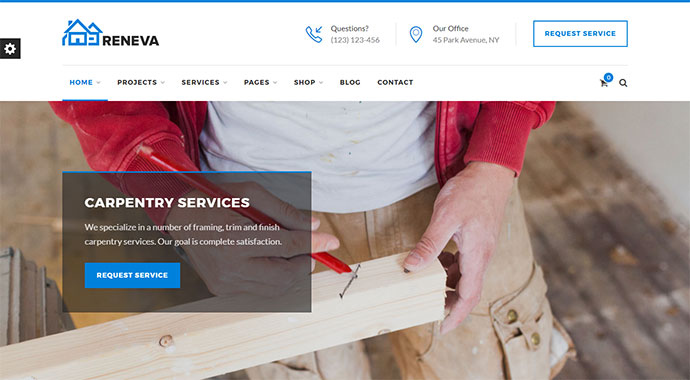 Reneva - WordPress-Thema für kleine Unternehmen + Online-Buchung
