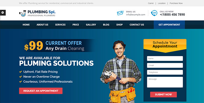 Klempner Spl - Klempner WordPress Theme