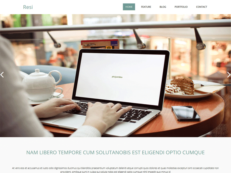 Resi – 무료 부트스트랩 HTML 템플릿