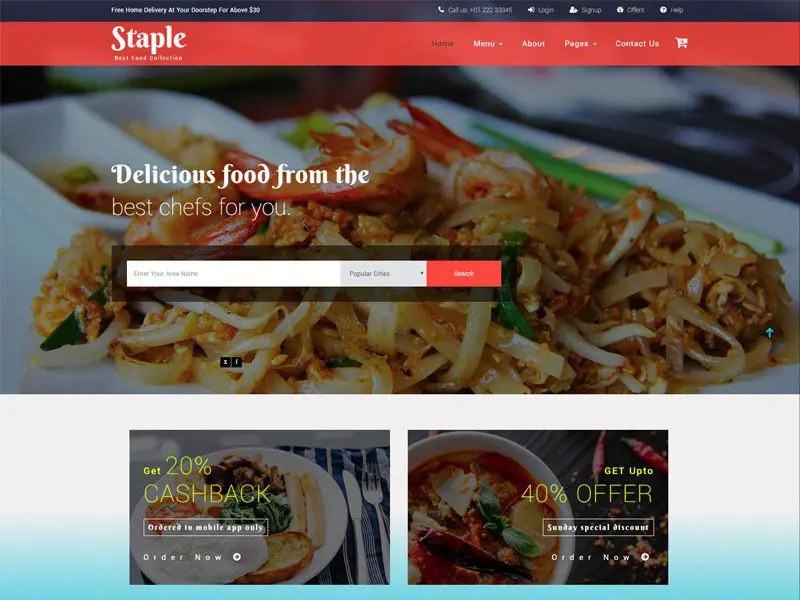 TOP 10 TEMPLATE BOOTSTRAP RESTORAN GRATIS TERBAIK DI 2022 - WPMAY