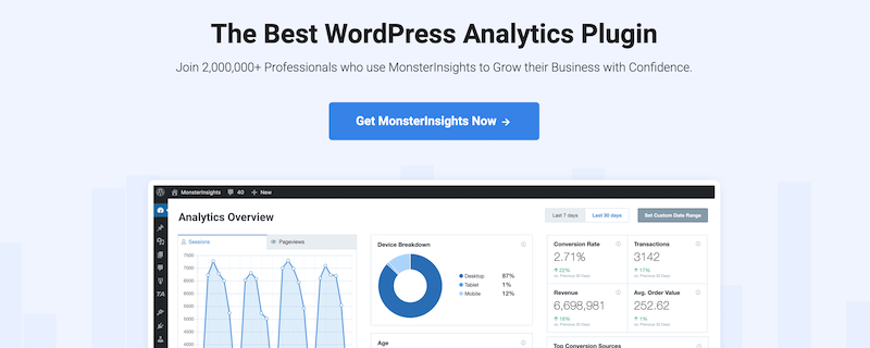 MonsterInsights и аналитика