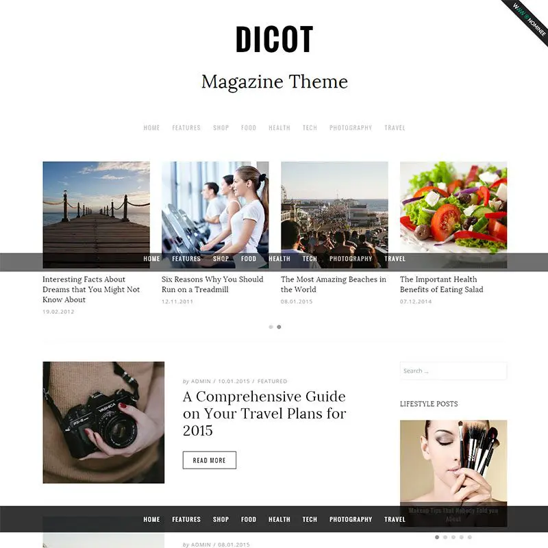 Dicot wordpress teması