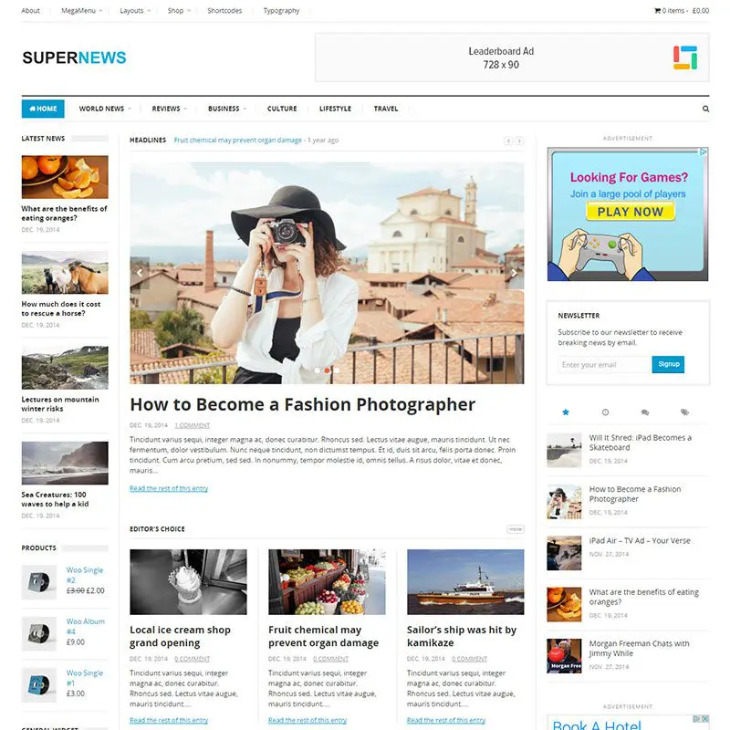 Supernews-Wordpress-Teması