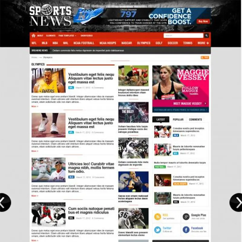 Sportnews Wordpress Dergi Teması