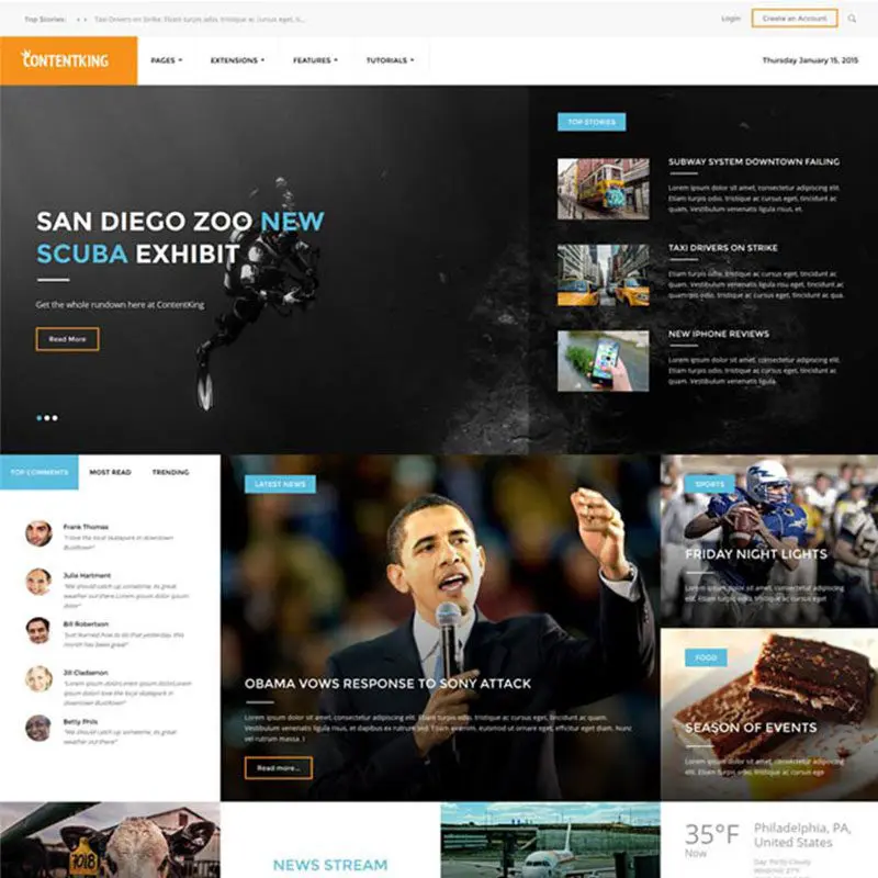 İçerik Kralı Wordpress Teması