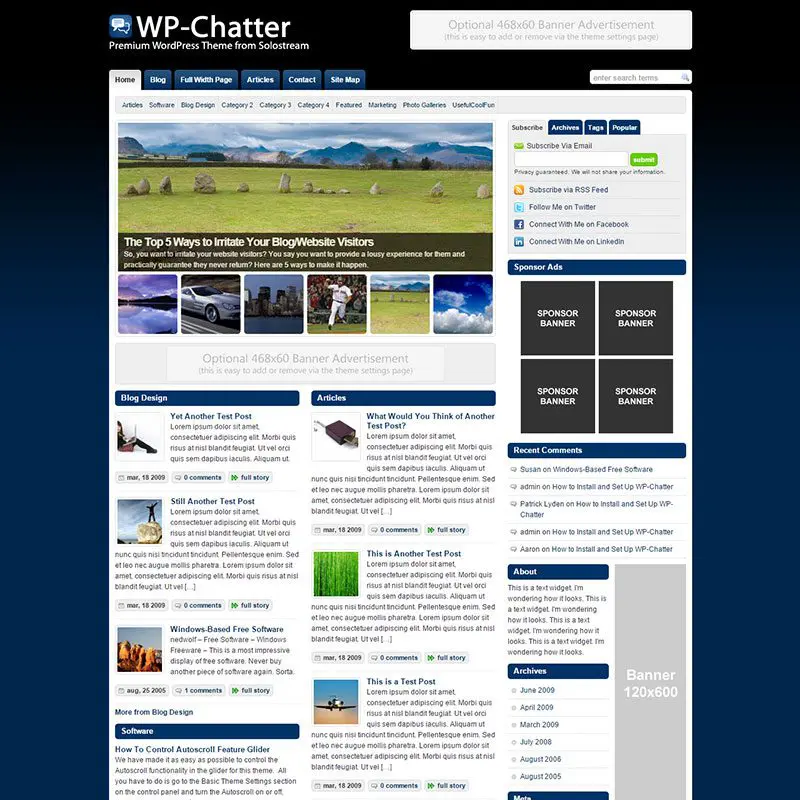 Wp-Chatter Dergisi Wordpress Teması