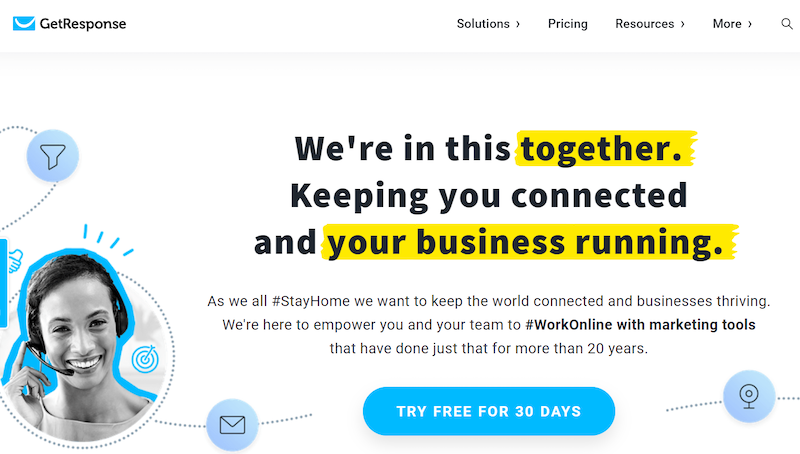 №3. GetResponse — отличная альтернатива Mailchimp
