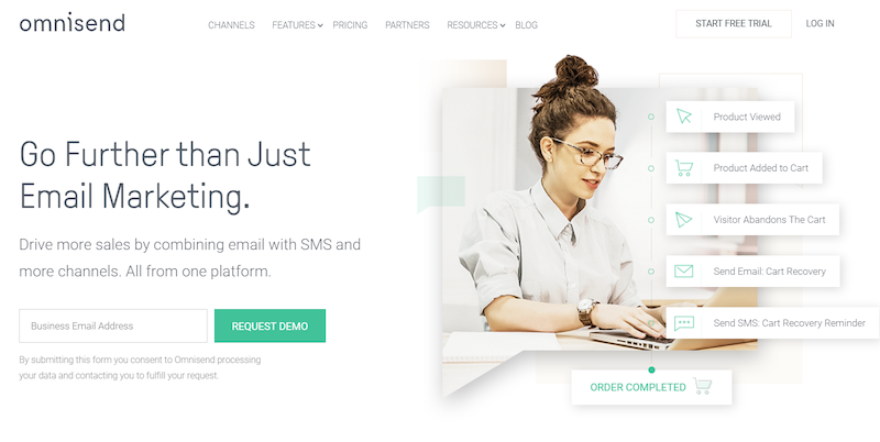 №1. Omnisend — отличная альтернатива Mailchimp