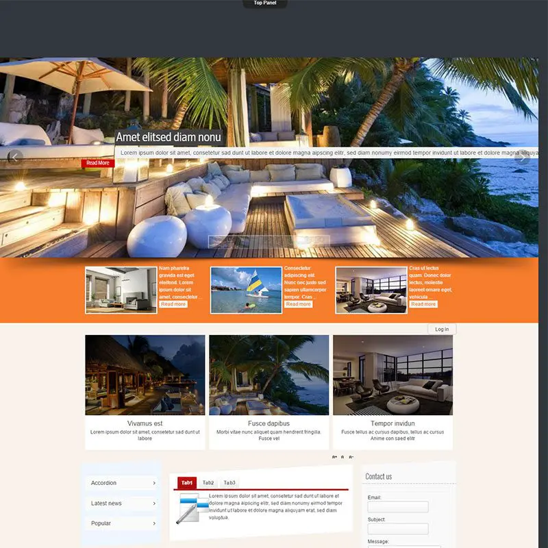 Ol-Ezra Шаблон отеля Joomla