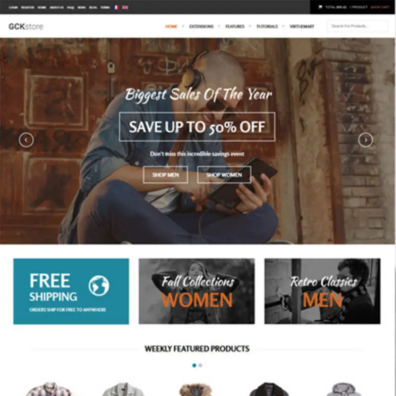 Gck-Store Woocommerce Тема Wordpress