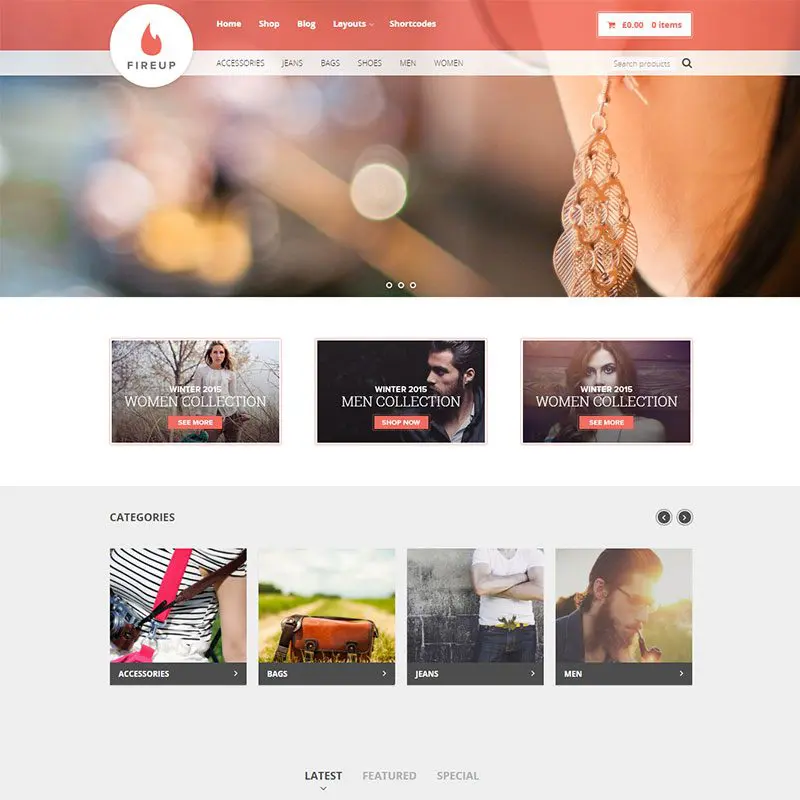 Тема Fireup Woocommerce