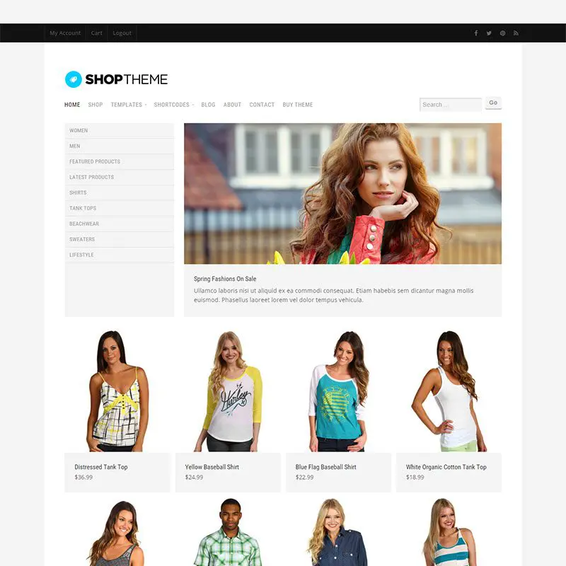 Магазин-тема Woocommerce Theme