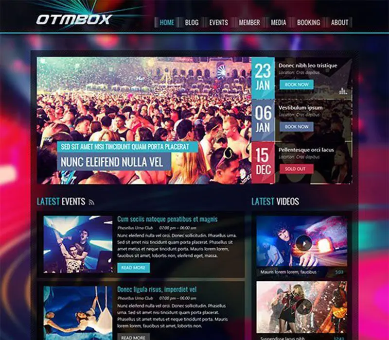 OT-Mbox Joomla Развлекательный шаблон