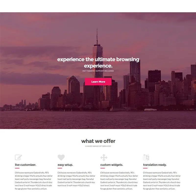 Адаптивная тема Wordpress Roxima