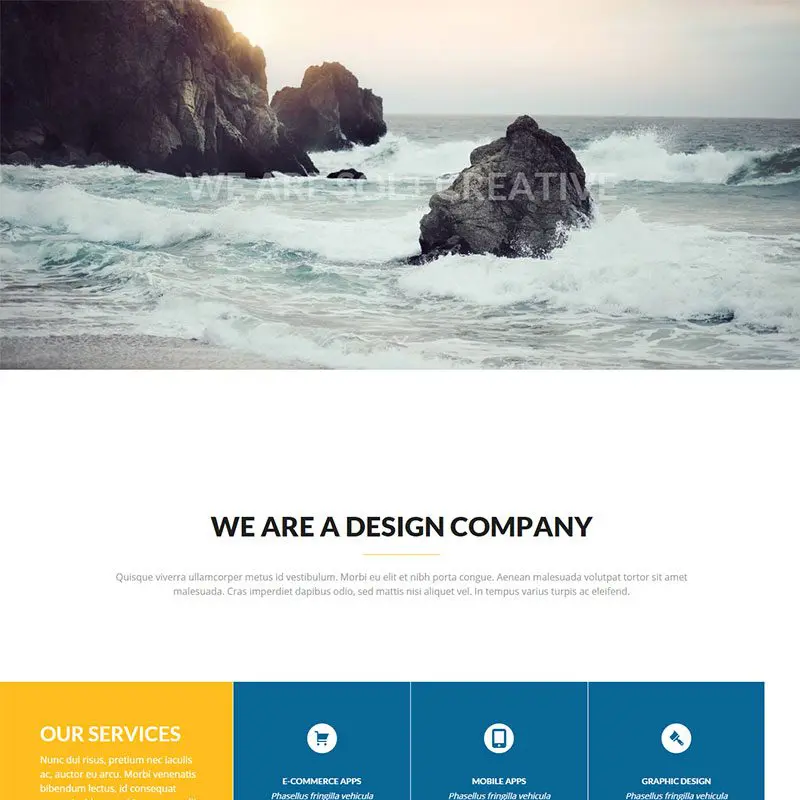 Sol Отзывчивая тема Wordpress