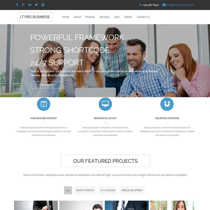 Lt-Pro-Business Тема Wordpress