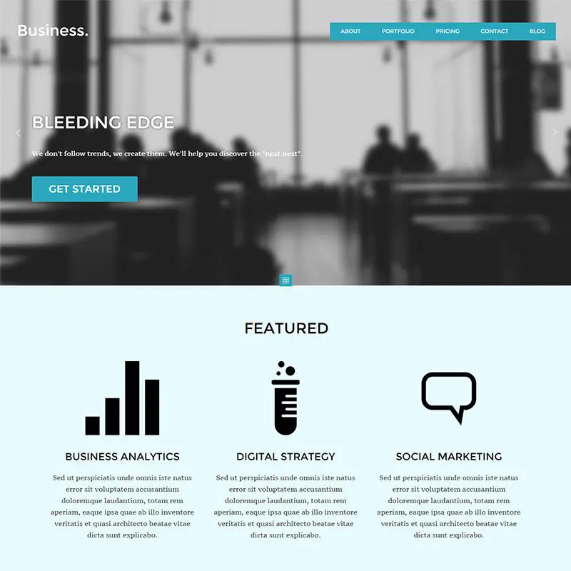 Адаптивная бизнес-тема Wordpress