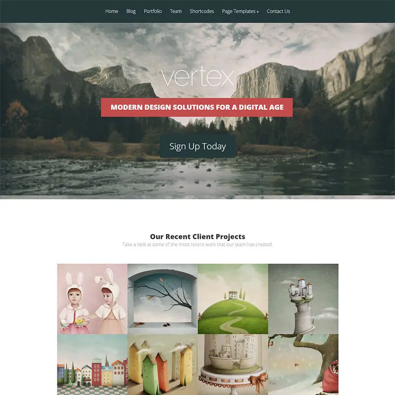 Тема Vertex Wordpress