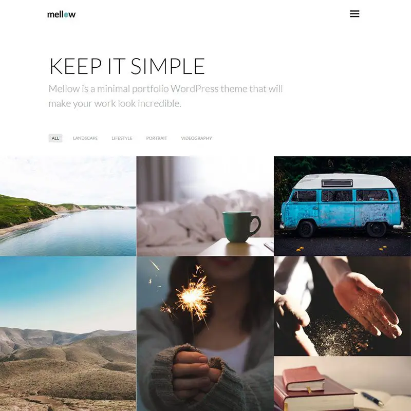 Отзывчивая тема Mellow Wordpress
