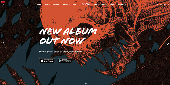 Loud – Ein modernes WordPress-Theme für die Musikindustrie