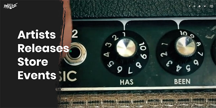 Phase – Ein komplettes Musik-WordPress-Theme für Plattenlabels und Künstler
