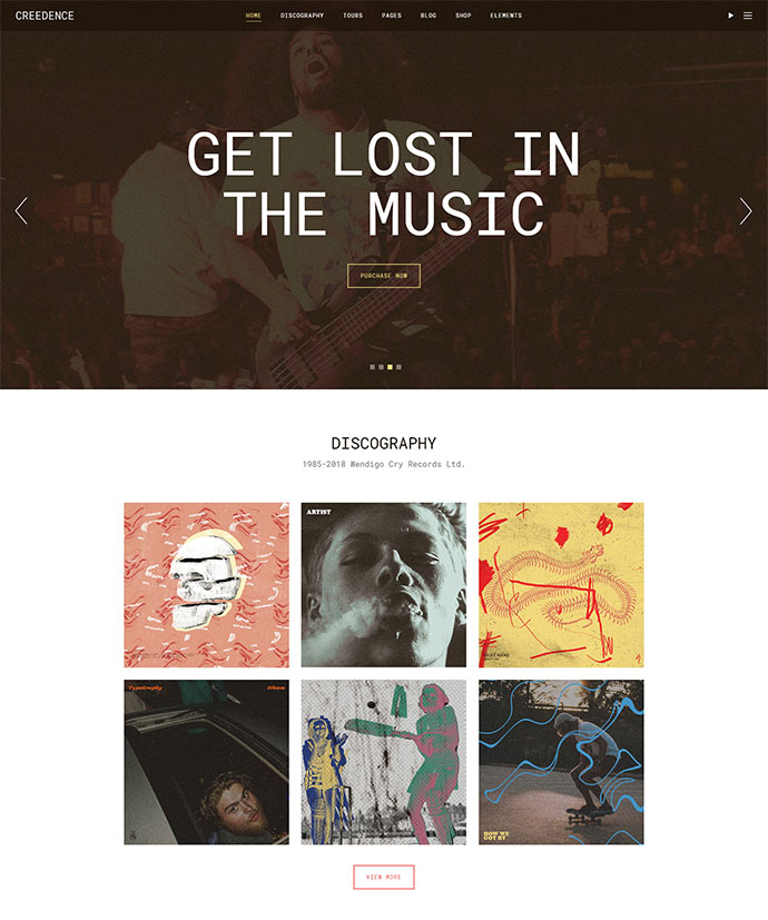 Creedence - Ein alternatives Musikthema für Bands und Labels