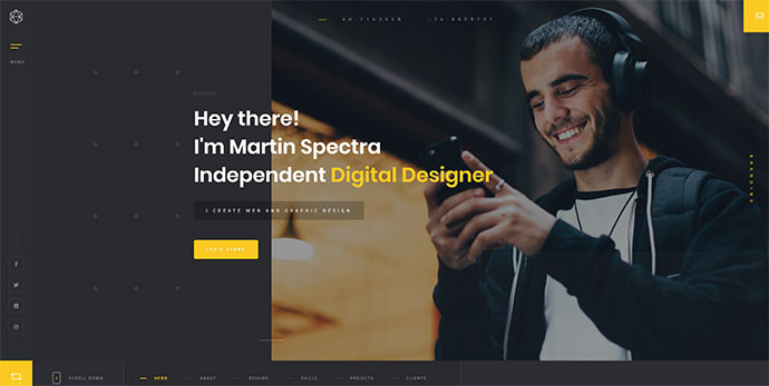 Solonick - Persönliches Portfolio-WordPress-Theme