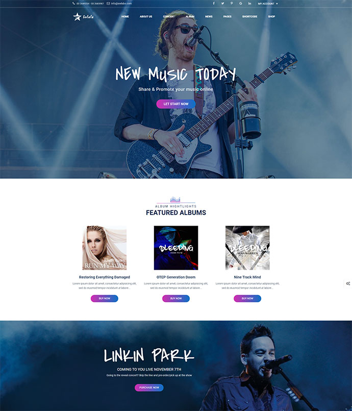 Musik WordPress | Solala-Musik