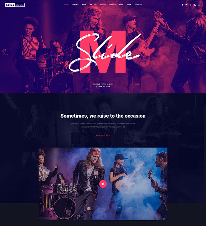 Slide - Musik-WordPress-Theme