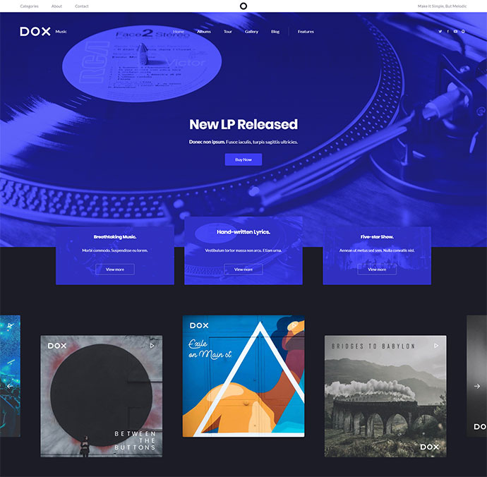 Dox – Kreatives WordPress-Thema