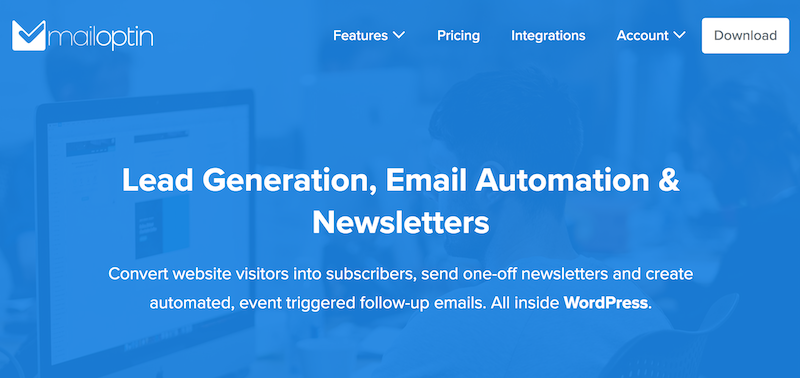 Plugin per newsletter Mailoptin