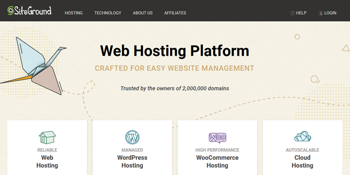 # 1 para hospedagem na web ilimitada é SiteGround