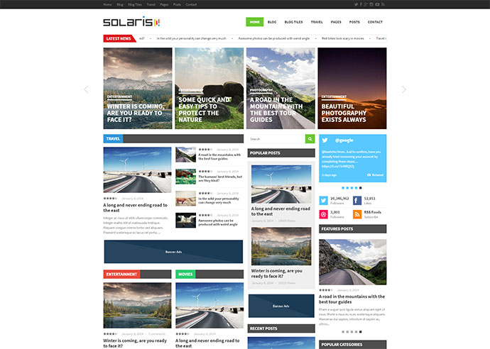 Solaris - Responsives WordPress-Magazin-Theme