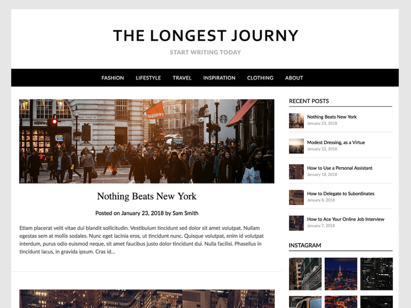 Simple Responsive Blogily - Um tema favorável ao meio ambiente