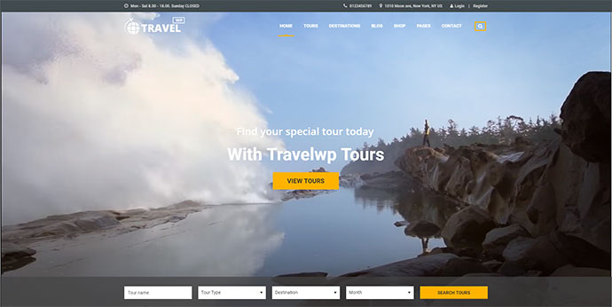 Travel WP - Tour & Travel WordPress Theme für Reisebüros und Reiseveranstalter