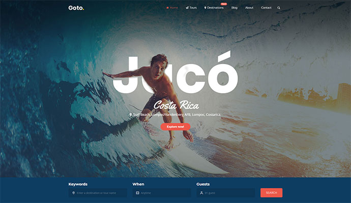 Goto - Touren- und Reise-WordPress-Theme