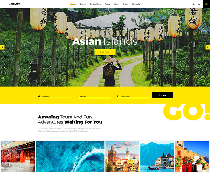 Getaway - Ein optimistisches Reise- und Tourismusthema