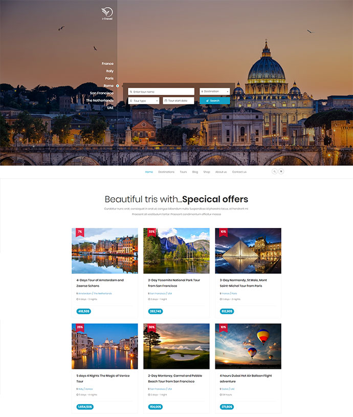 Reise-WordPress-Theme | Voll funktionsfähiges Tour Booking Management Theme