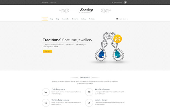 Schmuck - Responsives Theme von WooCommerce