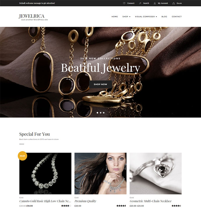 Jewelrica - E-Commerce-WordPress-Thema