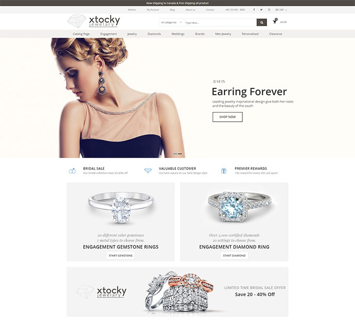 Xtocky – Responsives Theme für WooCommerce